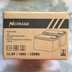 LIFEP04 Rechargeable Battery - 2 Pack